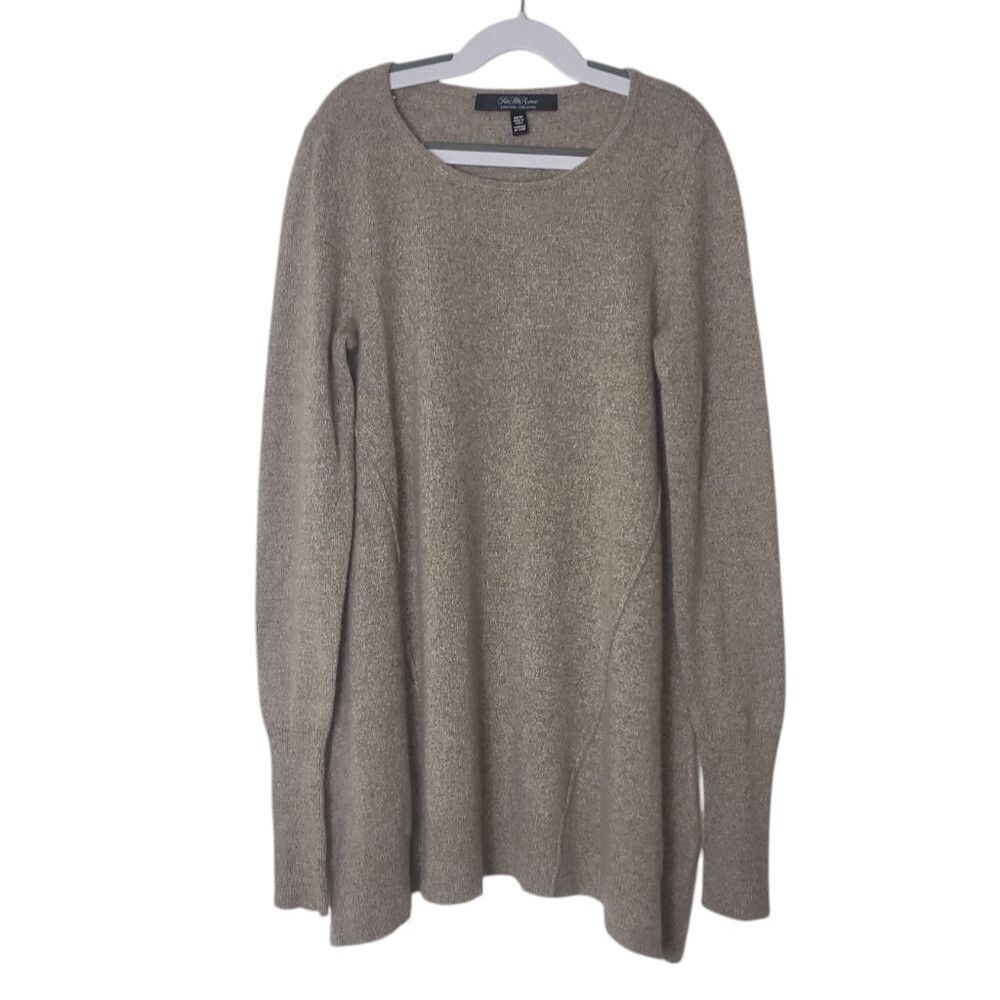 Saks Fifth Avenue Cashmere Swing Long Sleeve Blouse xs